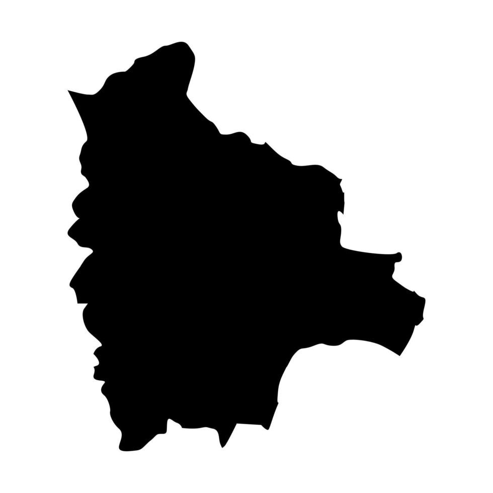 mappa della bolivia su sfondo bianco vettore