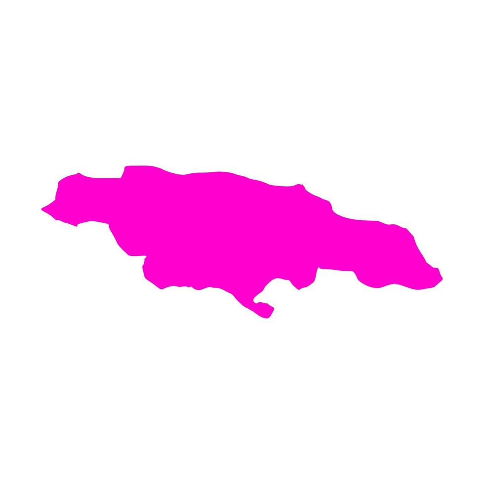 Giamaica mappa su sfondo bianco vettore
