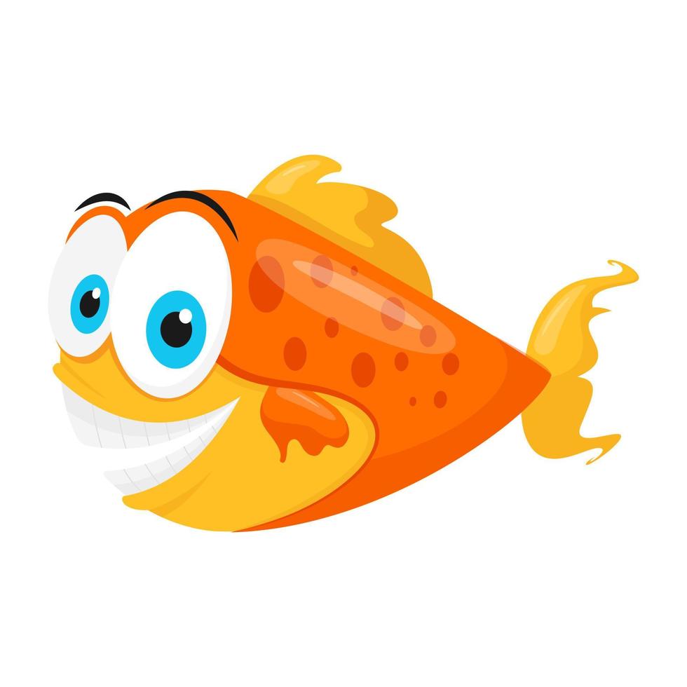 concetti di pesce d'oro vettore