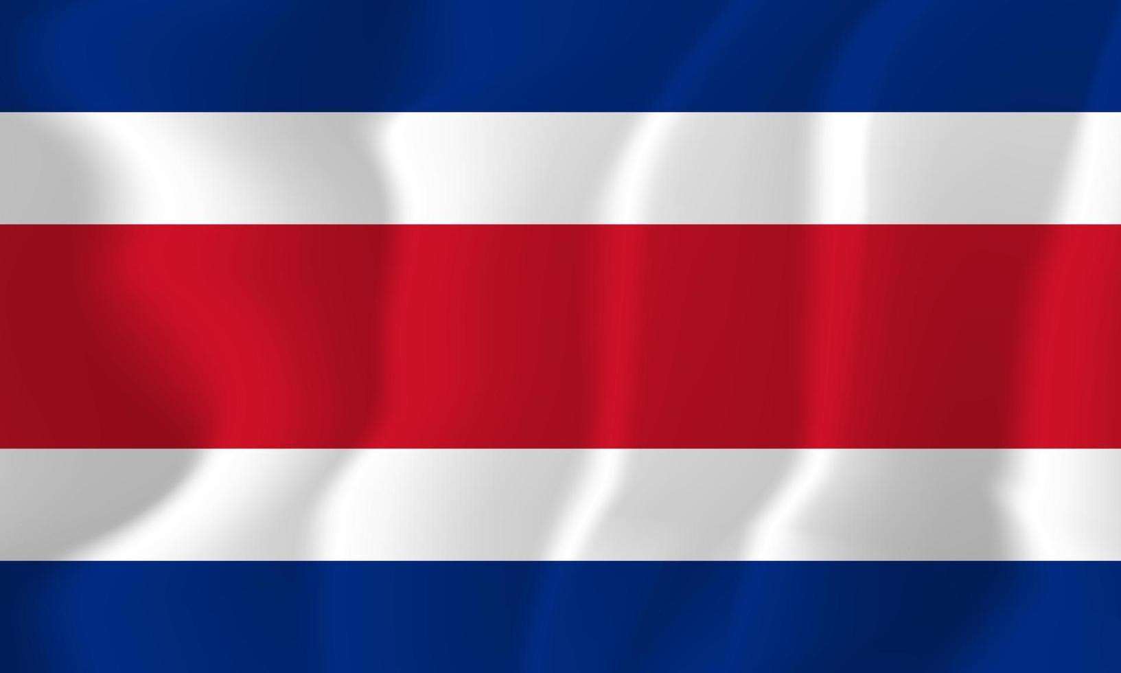 bandiera nazionale della costa rica sventolando illustrazione di sfondo vettore