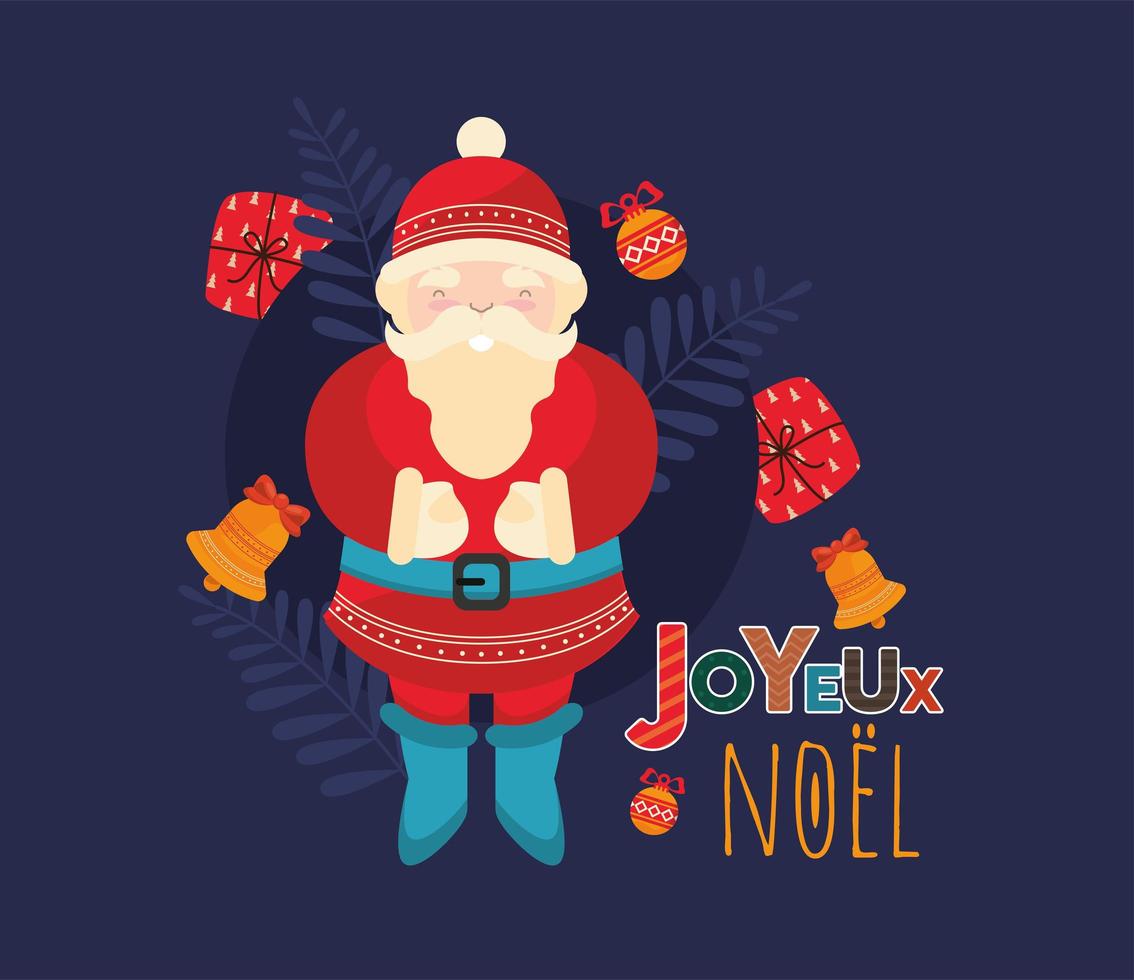 carta joyeux noel vettore