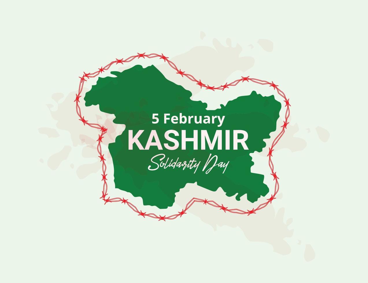 giornata della solidarietà del kashmir vettore