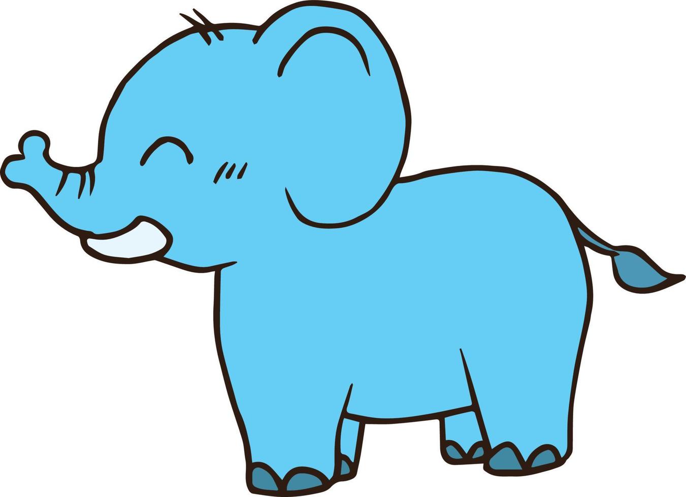 elefante animale vettore cartone animato clipart