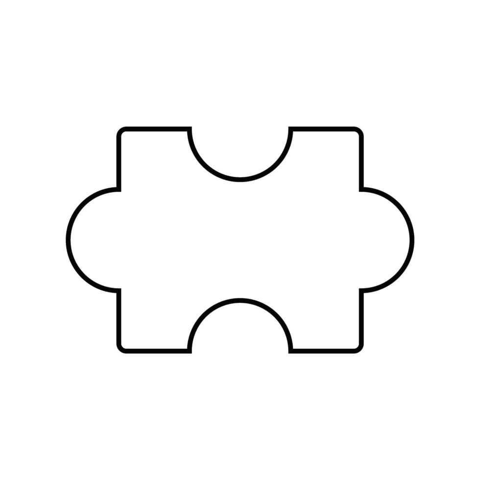 icona del puzzle. puzzle pezzo vettoriale o clipart.
