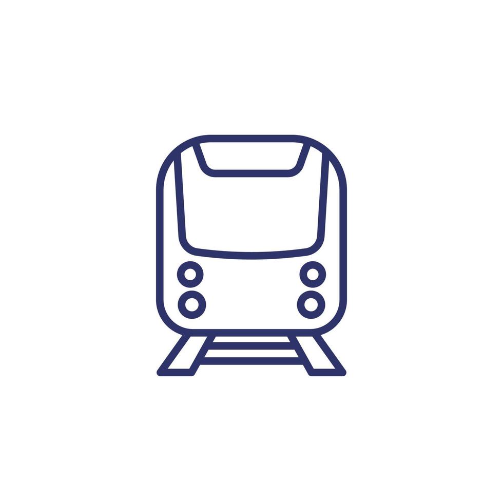 icona del treno della metropolitana, vettore di linea
