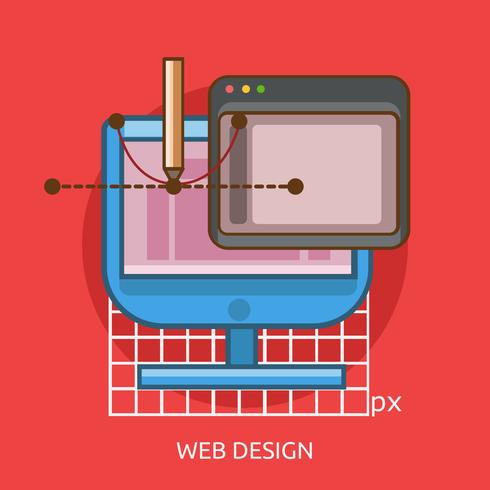 Progettazione dell&#39;illustrazione concettuale di web design vettore