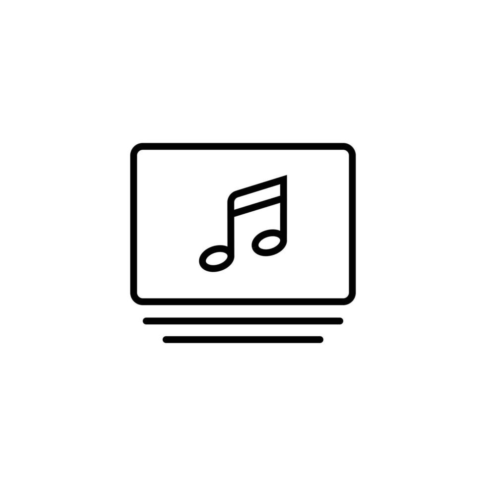 icona dell'app musicale vettore