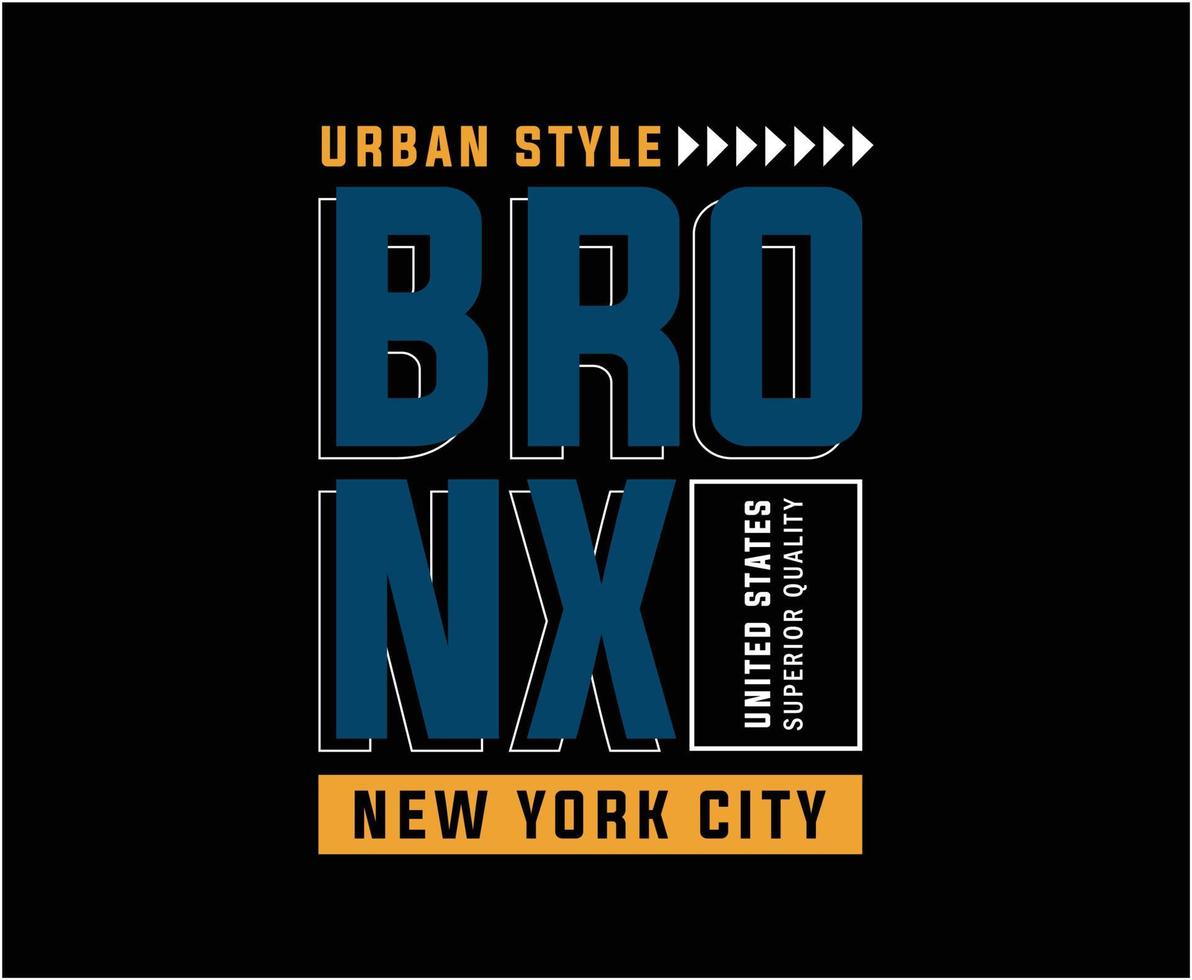 grafica vettoriale t-shirt tipografia Bronx New York City