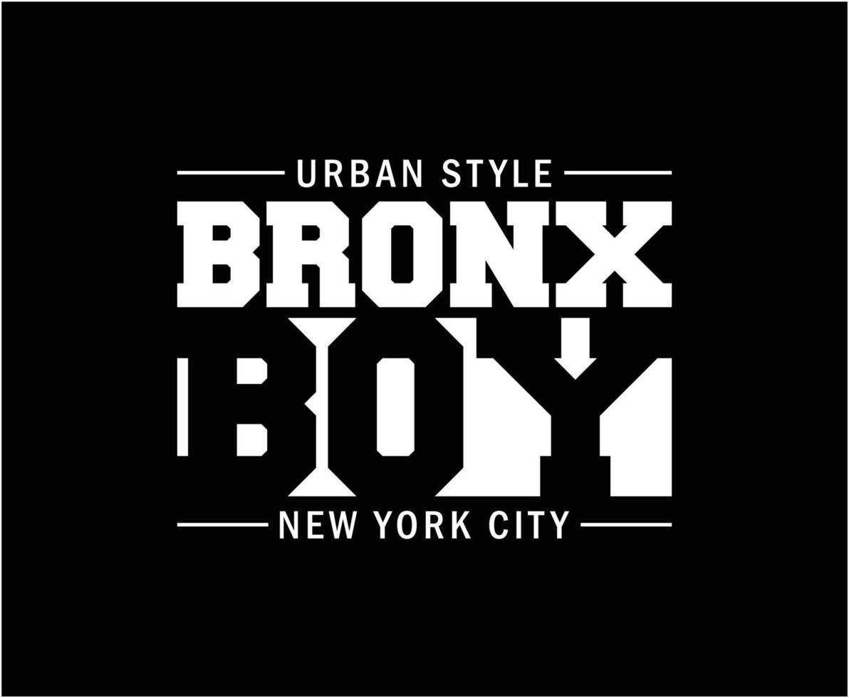 grafica vettoriale t-shirt tipografia Bronx Boy New York City