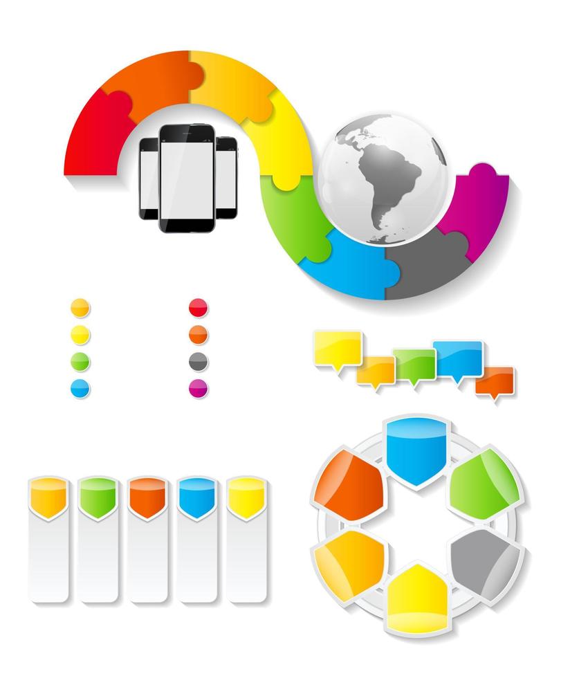 modelli di infografica per illustrazione vettoriale di affari. eps10