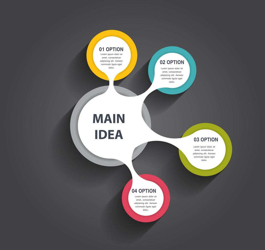 modelli di infografica per illustrazione vettoriale di affari.