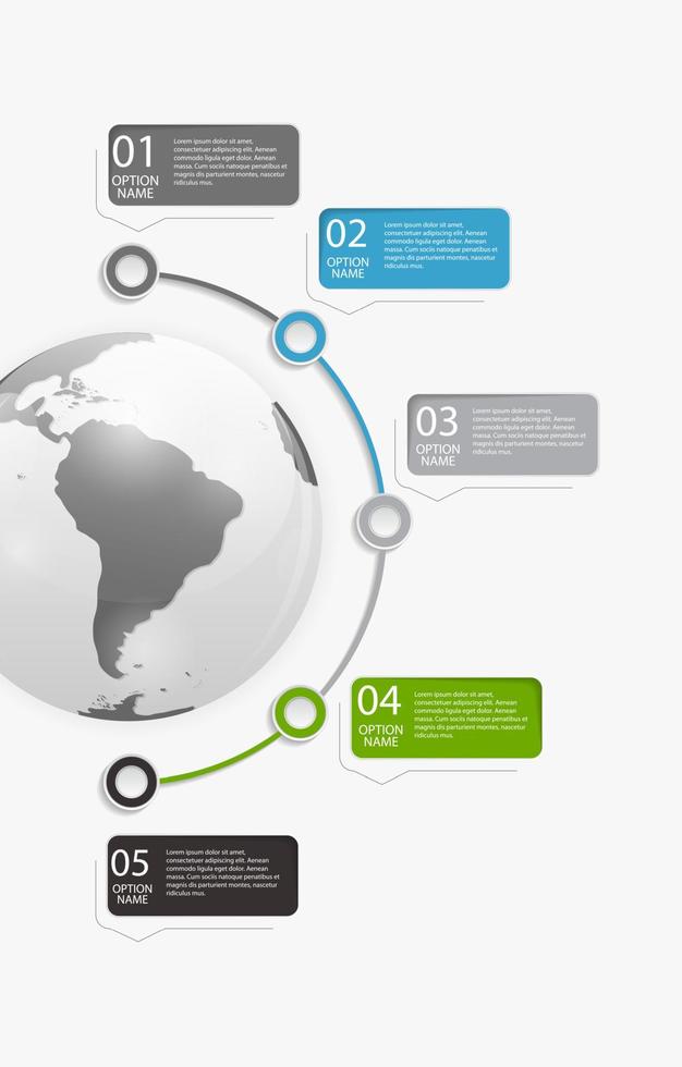 modelli di infografica per illustrazione vettoriale di affari.