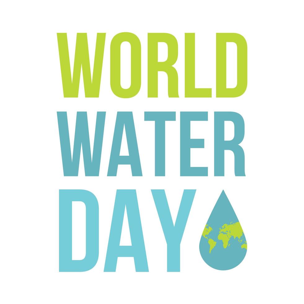 giornata Mondiale dell'acqua vettore
