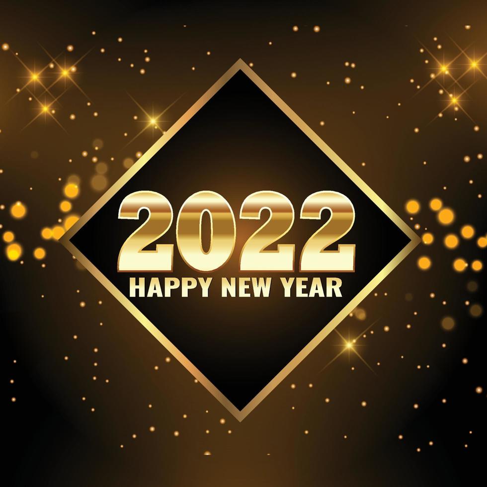 felice anno nuovo 2022 disegno vettoriale colorato.