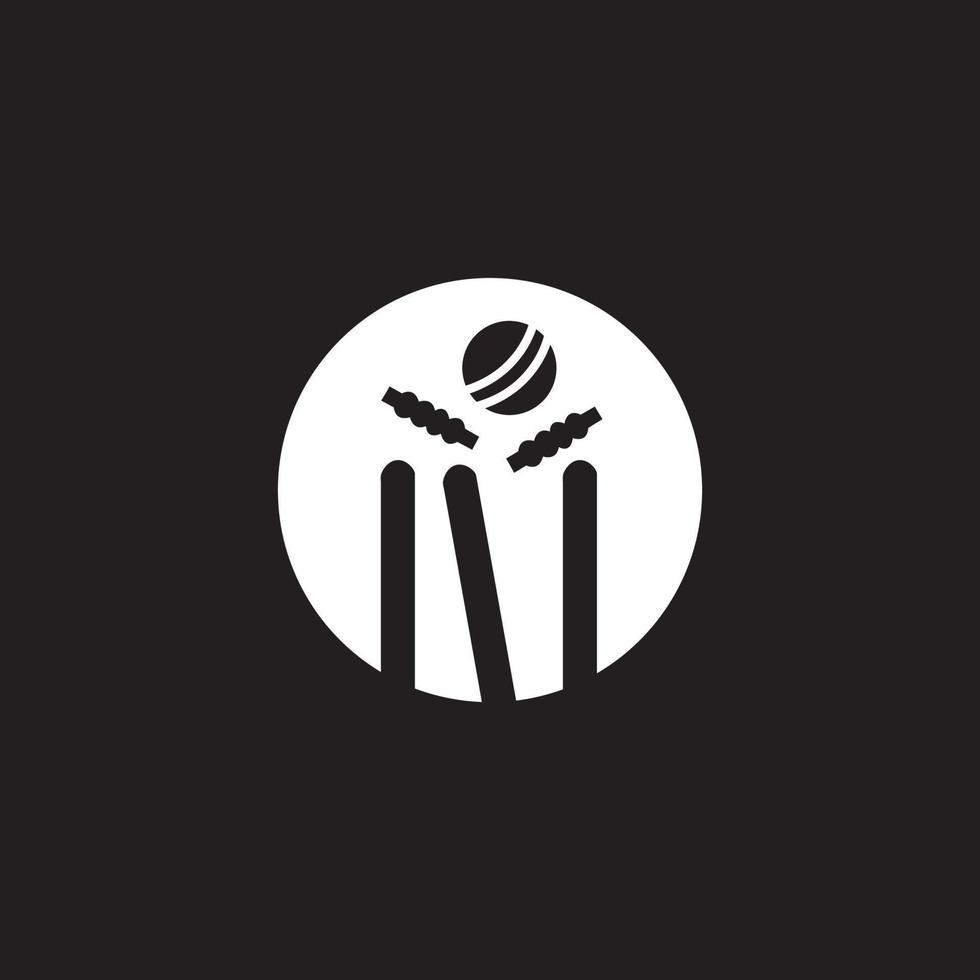 wickets di cricket grassetto astratto segno pittorico emblema logo simbolo iconico creativo moderno minimo modificabile in formato vettoriale