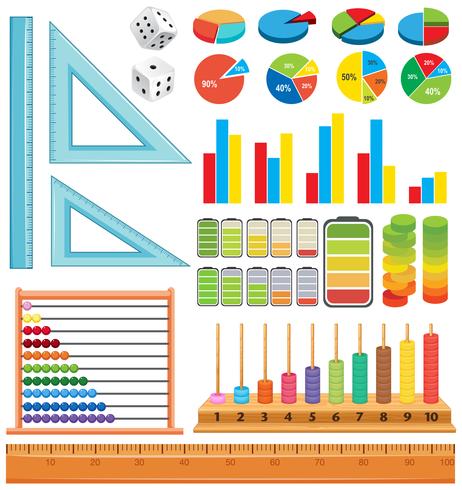 Insieme di elementi matematici vettore