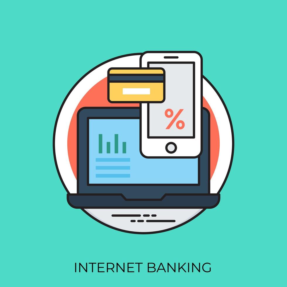 concetti di internet banking vettore