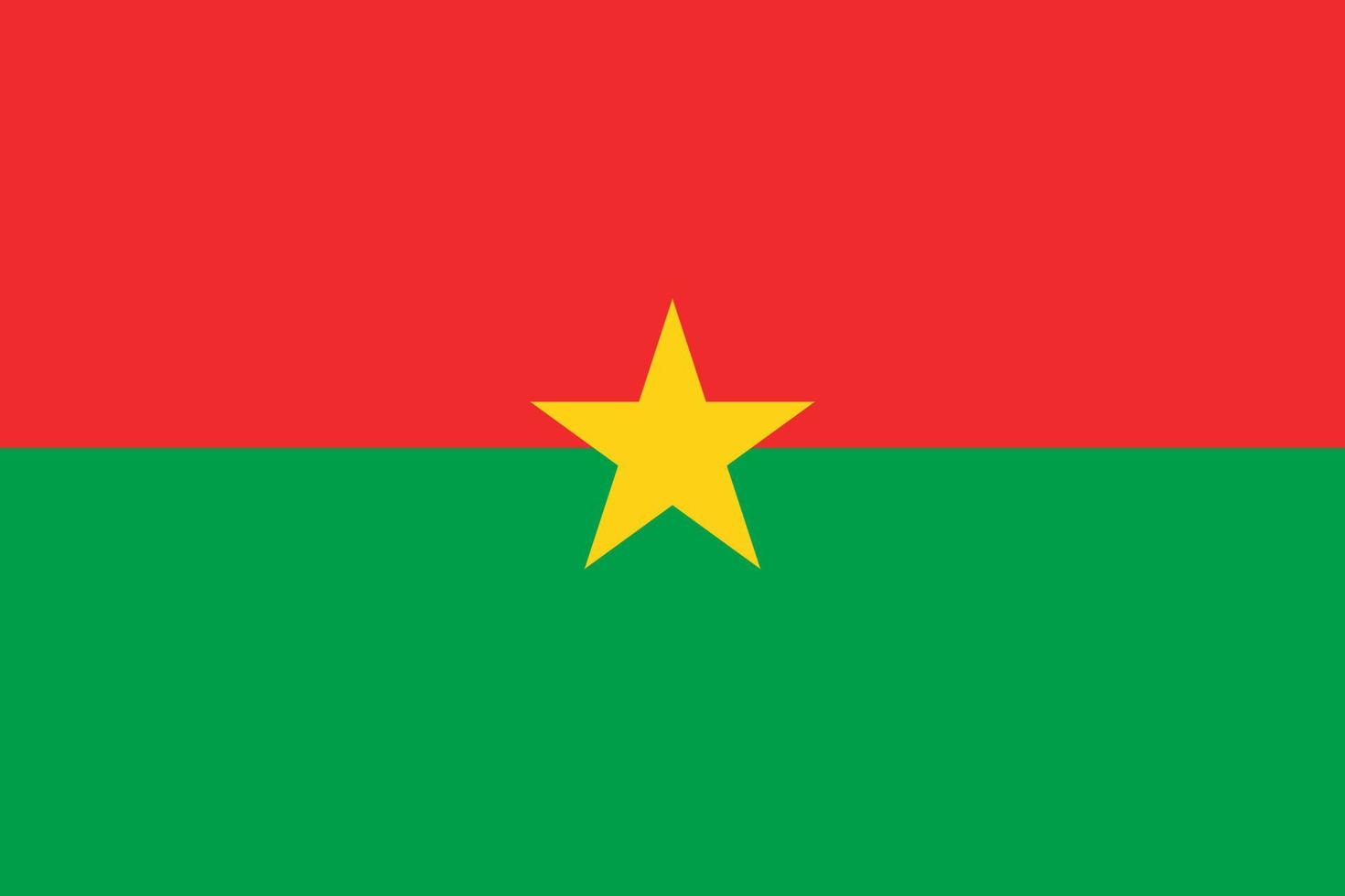 vettore di bandiera del burkina faso