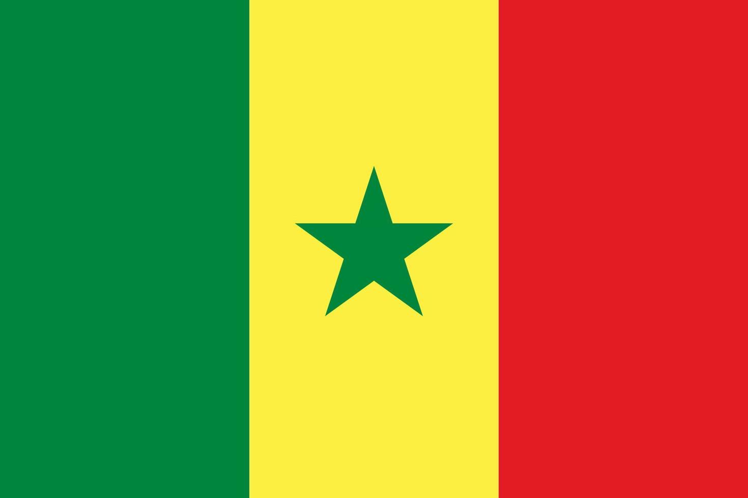 vettore di bandiera del senegal