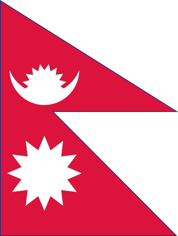 vettore di bandiera nepal
