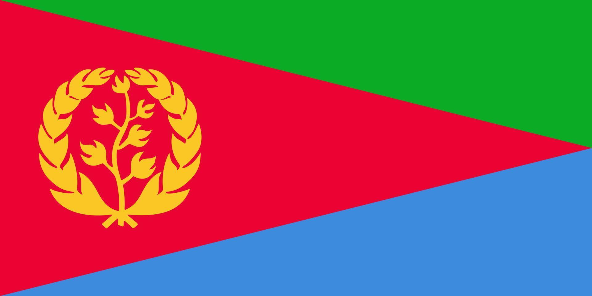 vettore bandiera eritrea