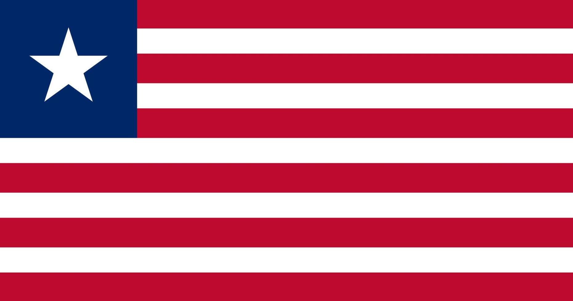 vettore di bandiera liberia