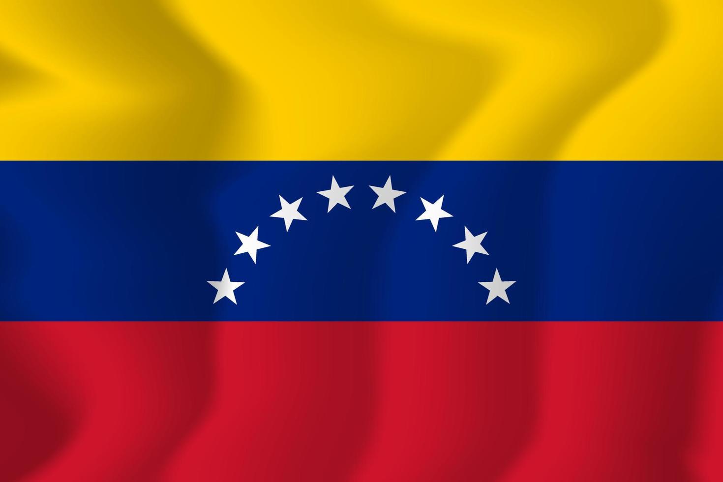 illustrazione del fondo della bandiera d'ondeggiamento nazionale del venezuela vettore