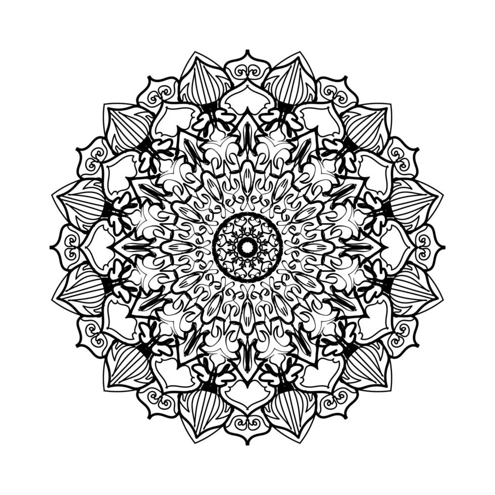 elementi di decorazione d'arte mandala modello circolare vettore