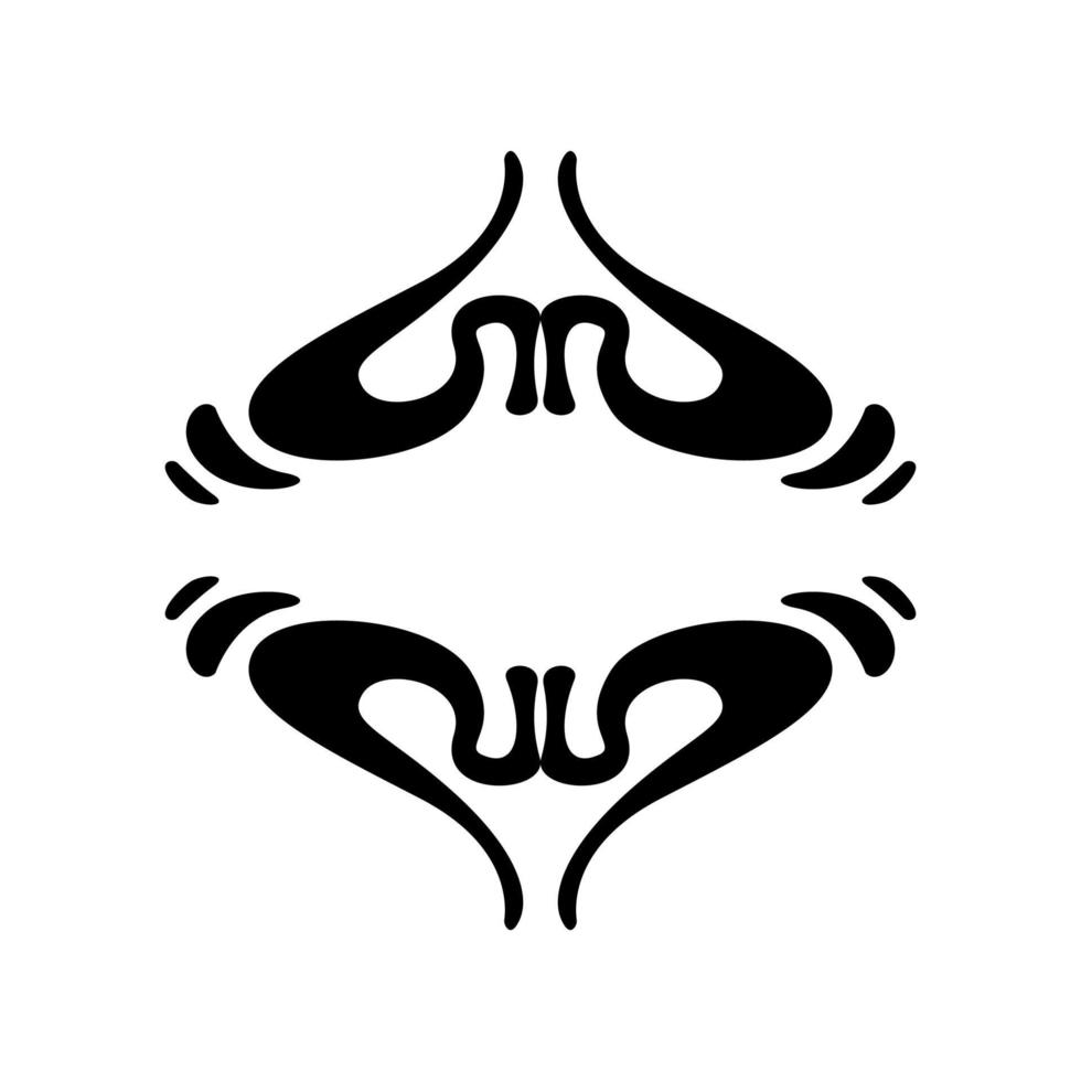 disegno di ornamento tribale, ornamento semplice per il libro vettore