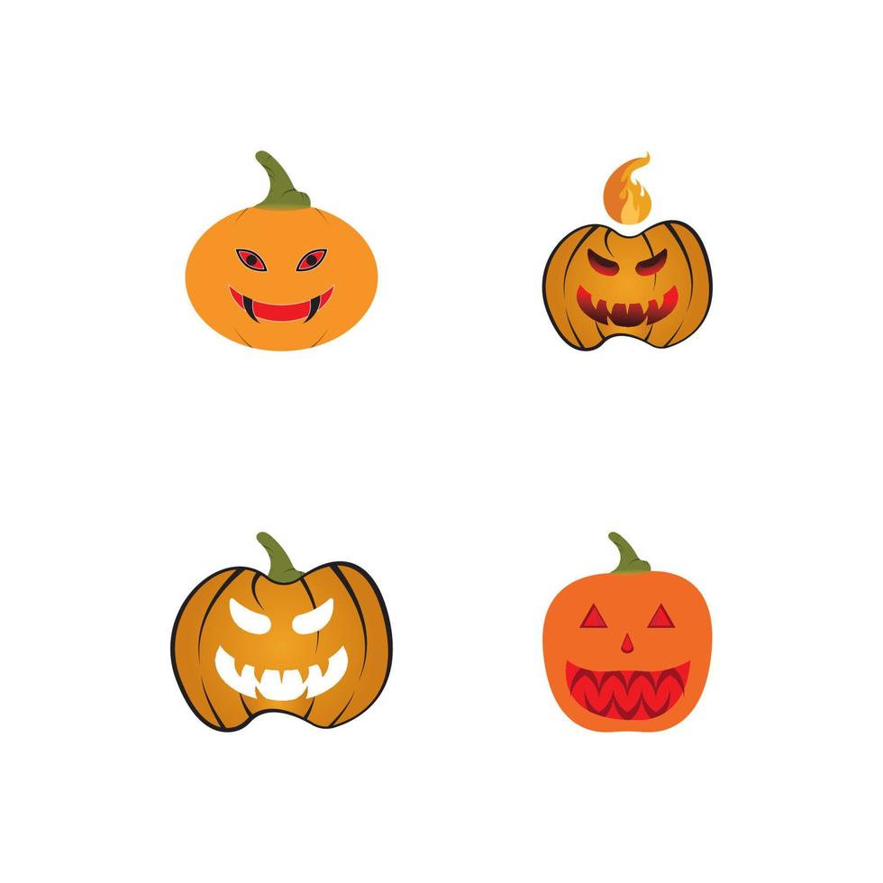 icona di illustrazione vettoriale logo di halloween