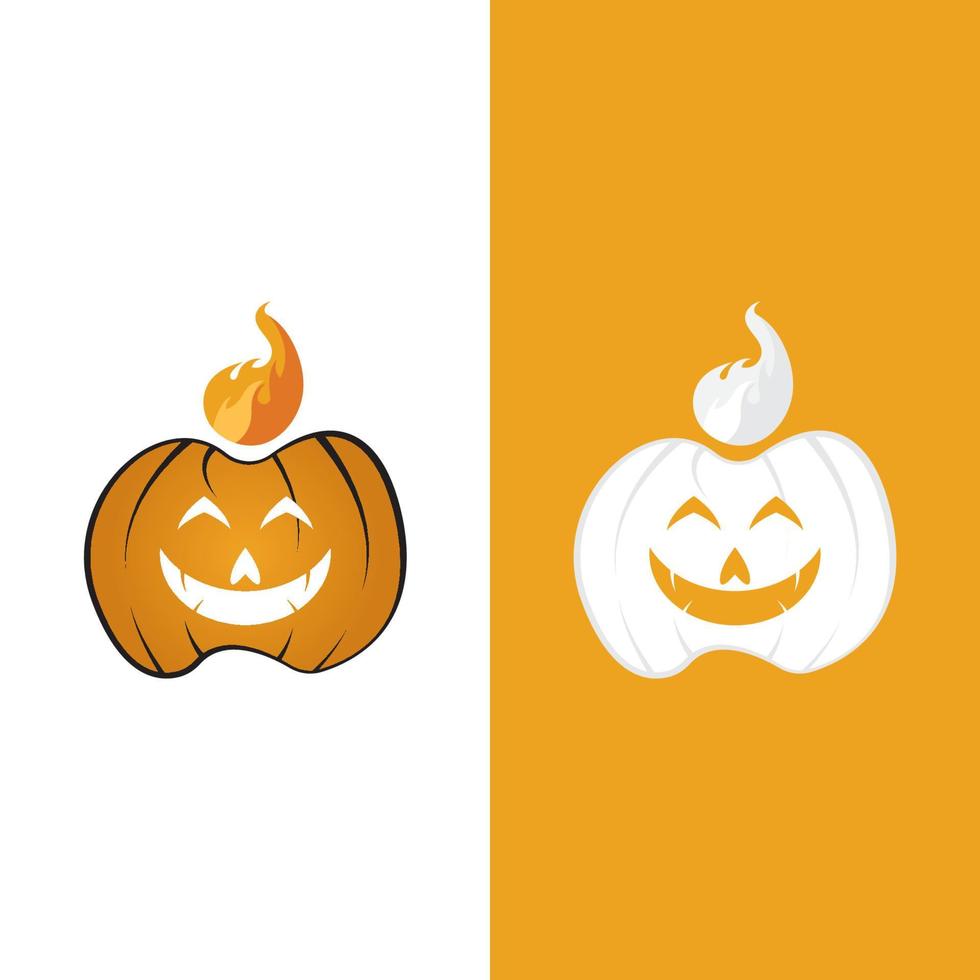 icona di illustrazione vettoriale logo di halloween