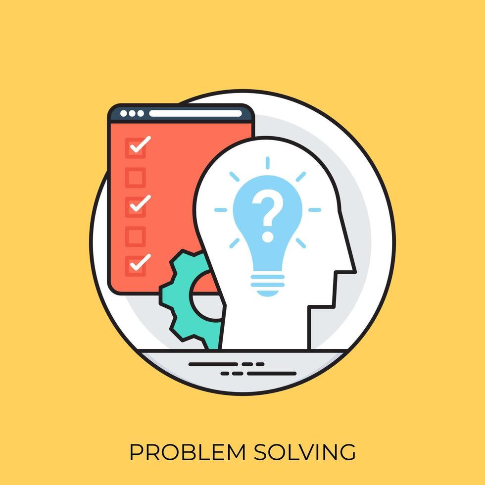 concetti di problem solving vettore