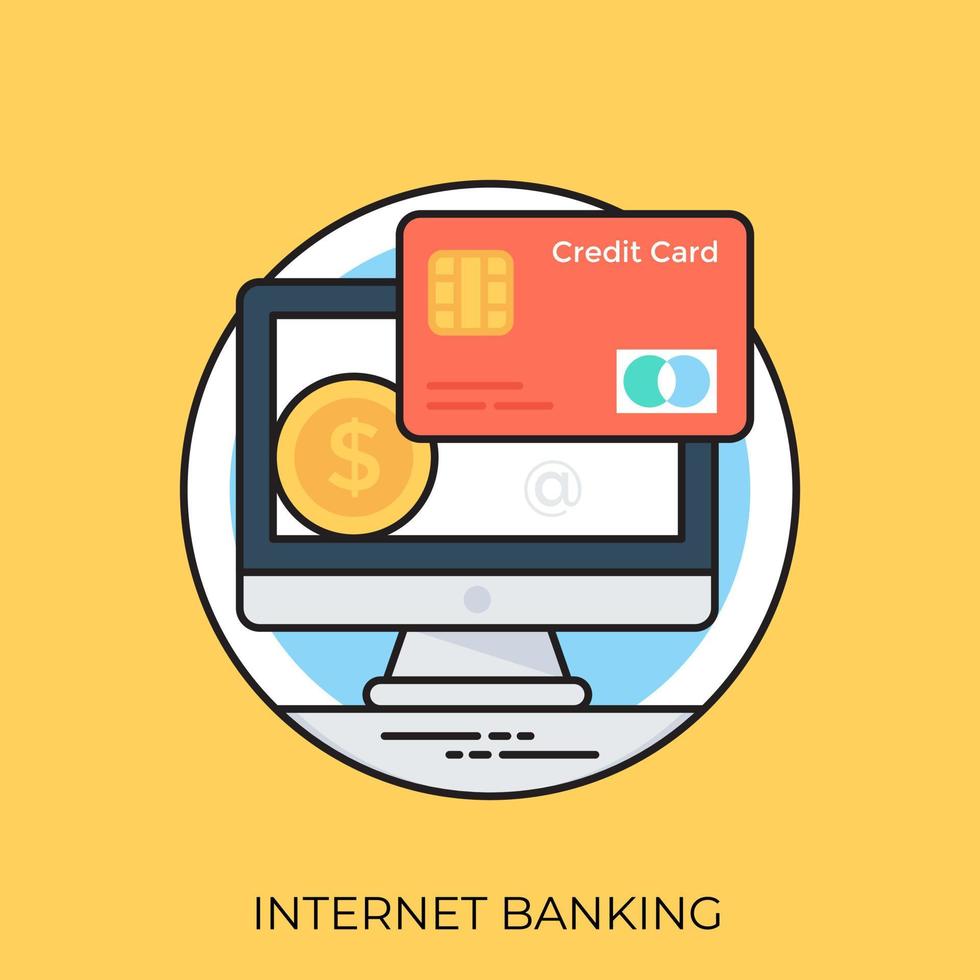 concetti di internet banking vettore