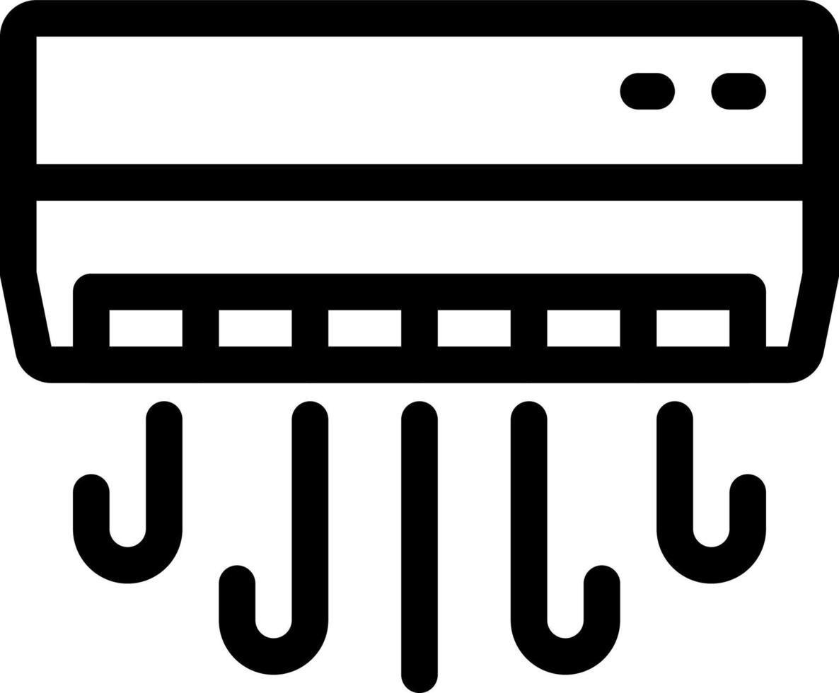 illustrazione dell'icona della linea ac vettore