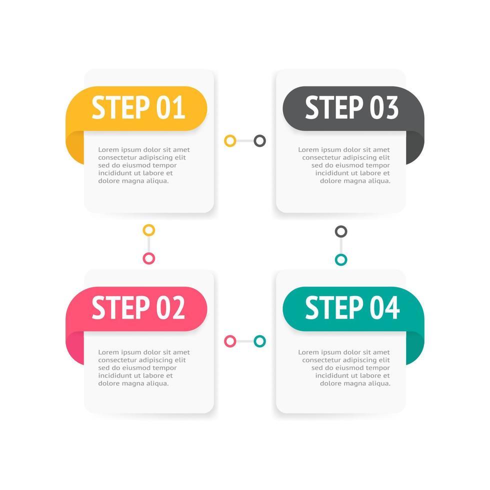 elemento grafico astratto, visualizzazione dei dati aziendali. diagramma di processo. un diagramma con passaggi, opzioni, sezioni o processi. modello di business vettoriale per presentazioni. concept creativo per infografica