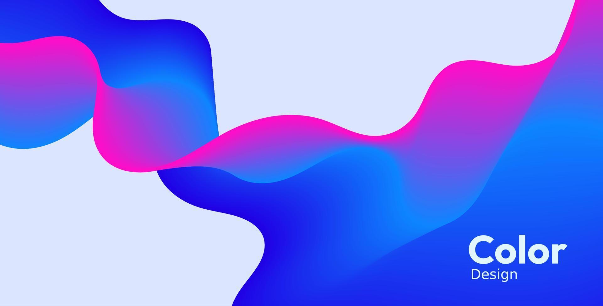 sfondo moderno flusso colorato. forma liquida d'onda sullo sfondo di colore blu. art design per il tuo progetto di design. illustrazione vettoriale