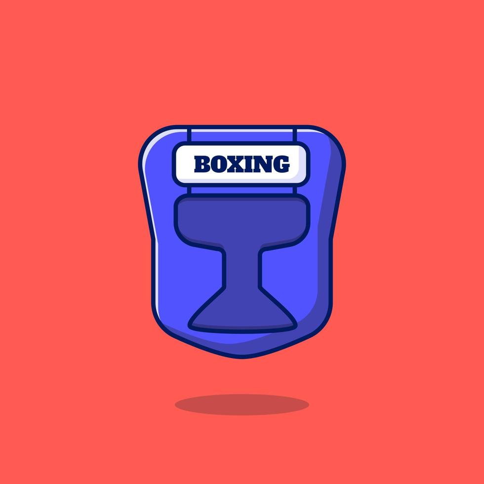 illustrazione dell'icona di stile del fumetto del timone da boxe vettore