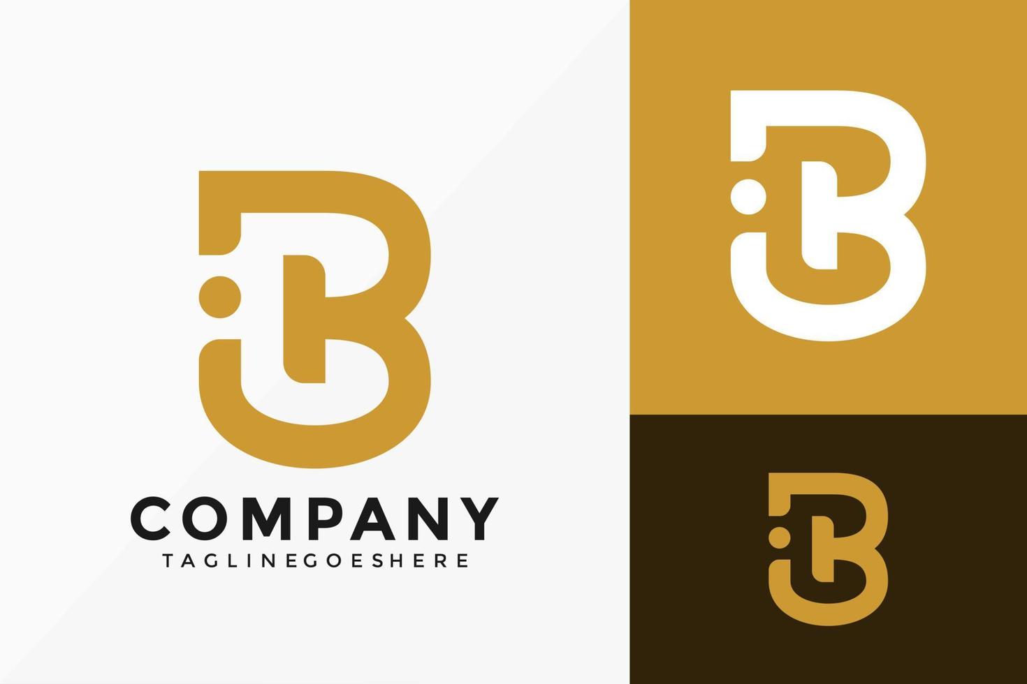 disegno vettoriale di lusso lettera b business logo. emblema astratto, concetto di design, loghi, elemento logotipo per modello.