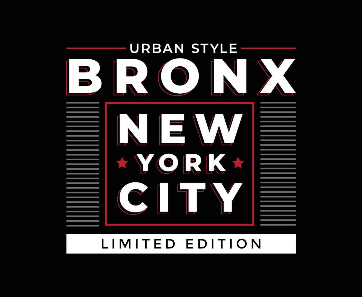 grafica vettoriale t-shirt tipografia Bronx New York City