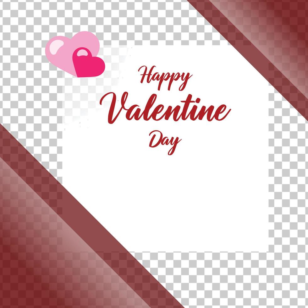 san valentino rosso e rosa post design parte quaranta vettore