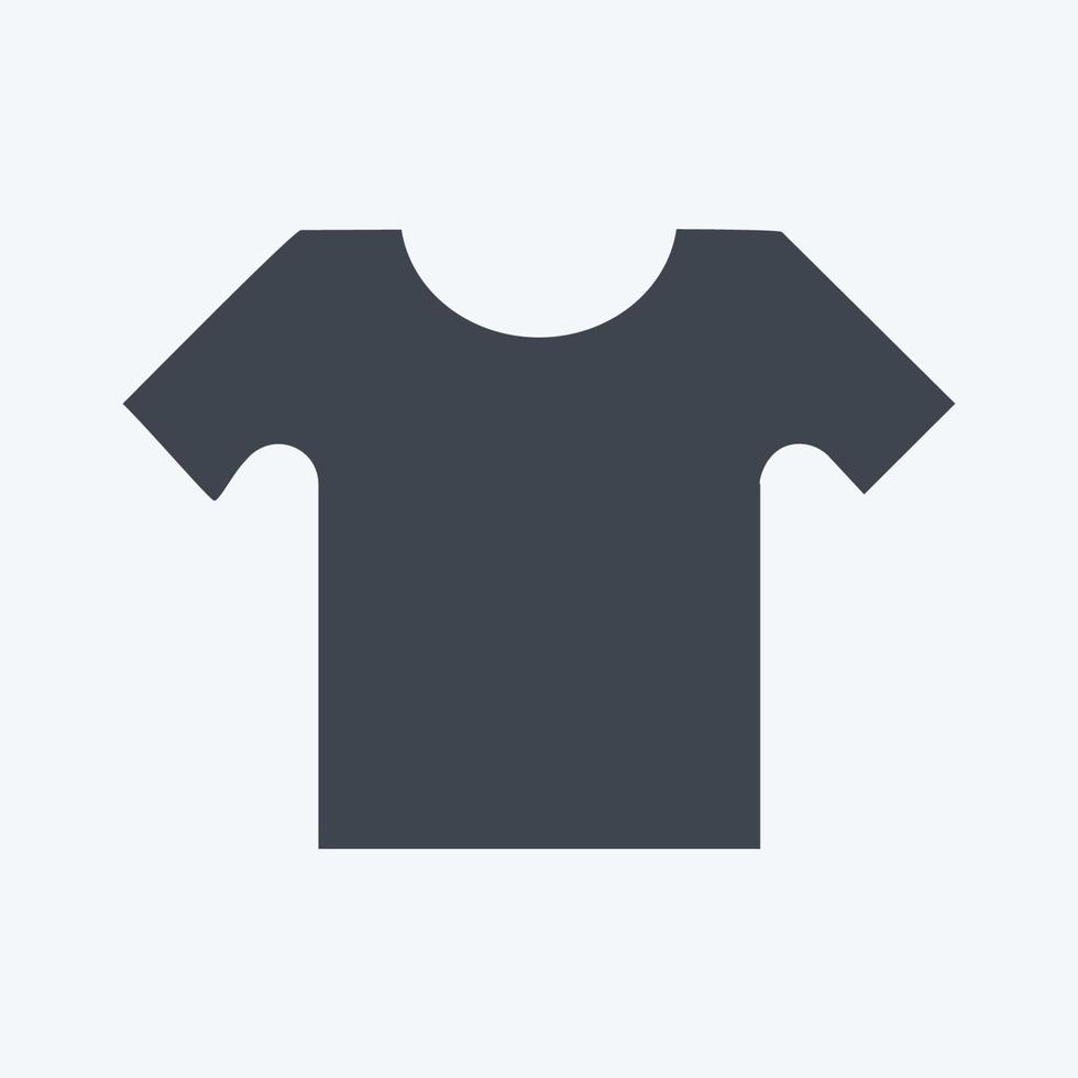 icona maglietta piccola - stile glifo - illustrazione semplice vettore