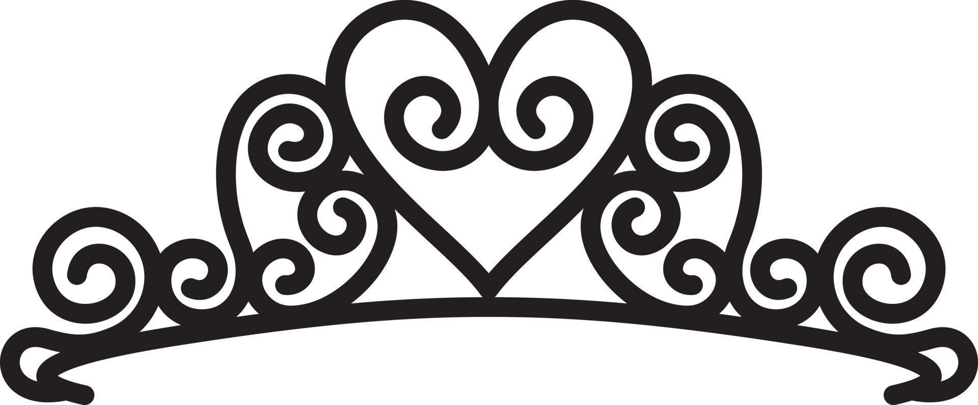 tiara corona vettoriale