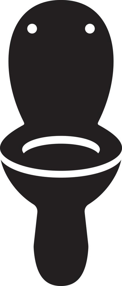 sagoma del segno del vaso della toilette vettore