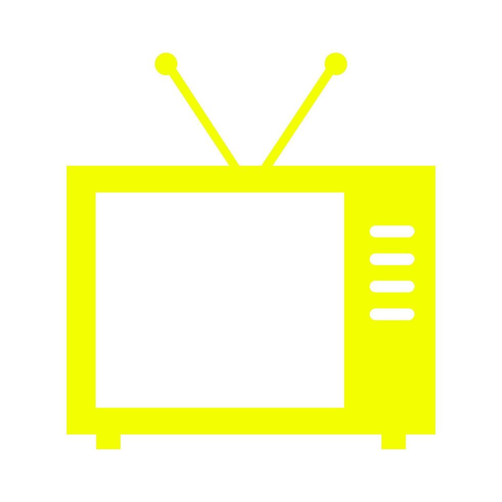 televisione su sfondo bianco vettore