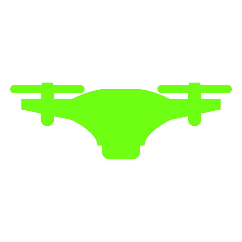 drone illustrato su sfondo bianco vettore