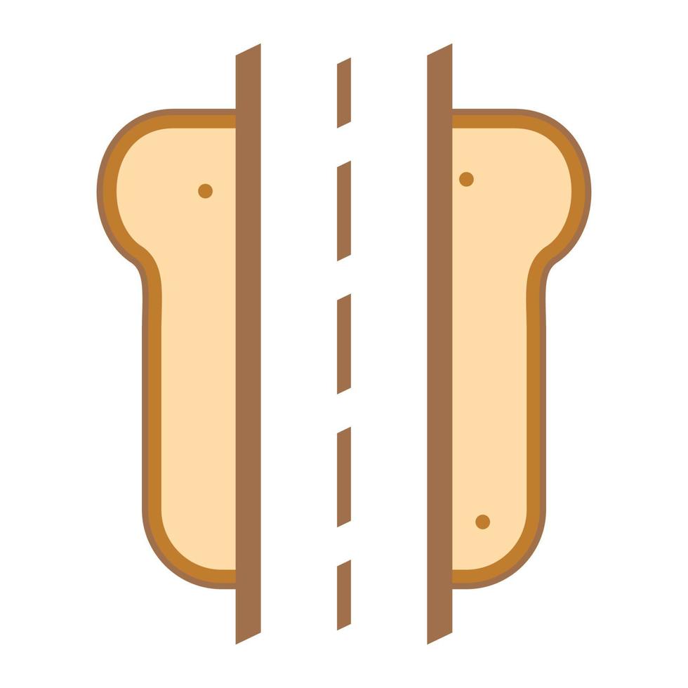 illustrazione grafica vettoriale del logo del pane della strada. perfetto da utilizzare per l'azienda tecnologica