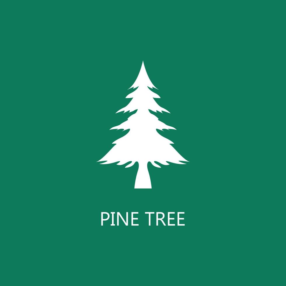 icona dell'albero di pino. icona di pino piatto vettoriale alla moda su sfondo bianco, illustrazione vettoriale può essere utilizzata per il web e mobile