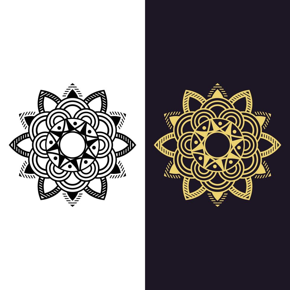 mandala - illustrazione dell'icona del logo vettoriale