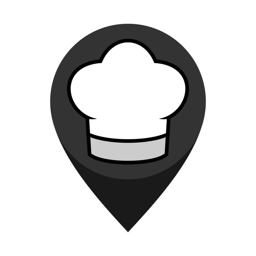 illustrazione grafica vettoriale del logo del cappello da chef. perfetto da utilizzare per l'azienda tecnologica