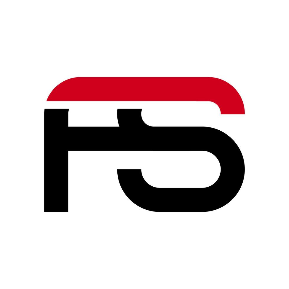 illustrazione grafica vettoriale della moderna lettera fs logo. perfetto da utilizzare per l'azienda tecnologica